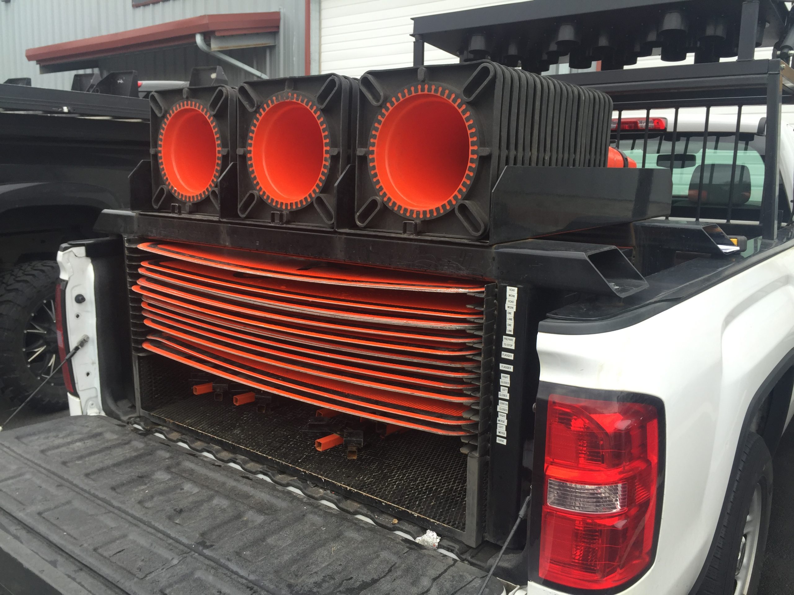 Traffic Sign Truck Bed Rack