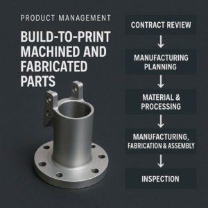 Lifecycle of an aerospace part through product realization.